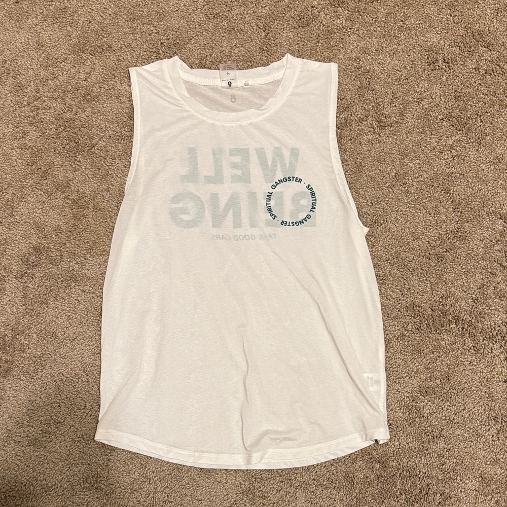 Spiritual Gangster White Tank Top